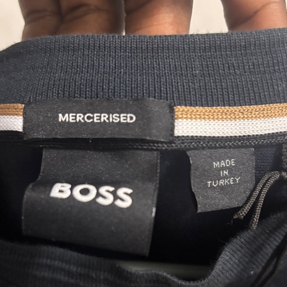 Boss Midnight Blue Tee with Logo Patch - Picture 4 of 4